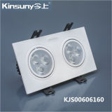6W High Power Double Lamps LED Spotlight with CRI>80 (KJS00606160-L/S)